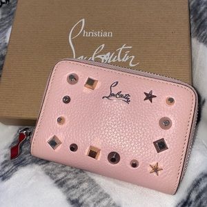 Christian Louboutin pink wallet